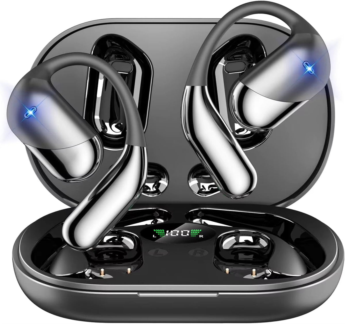 Laser-Engraved Logo YYK-Q16-H3 Ear Hooks Sports AI Translation Earphones Providing Real-Time Audio/Video Call Translation