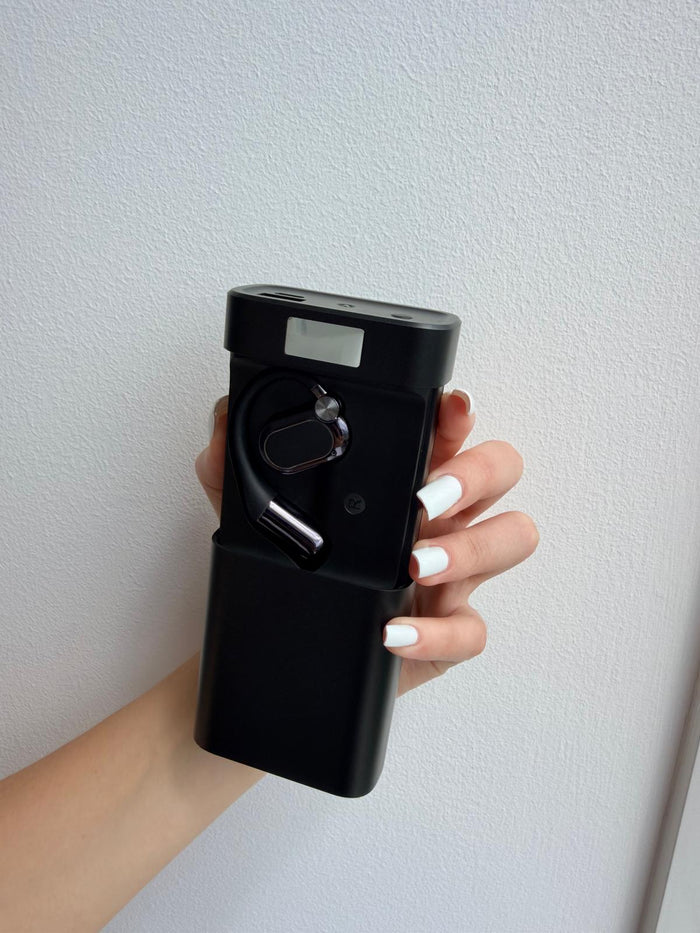 More than earbuds: a power bank and flashlight in the case