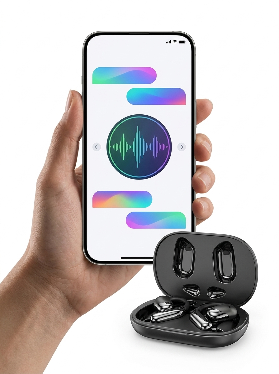 Lingo AI Earbuds with the BitDynamic translation app